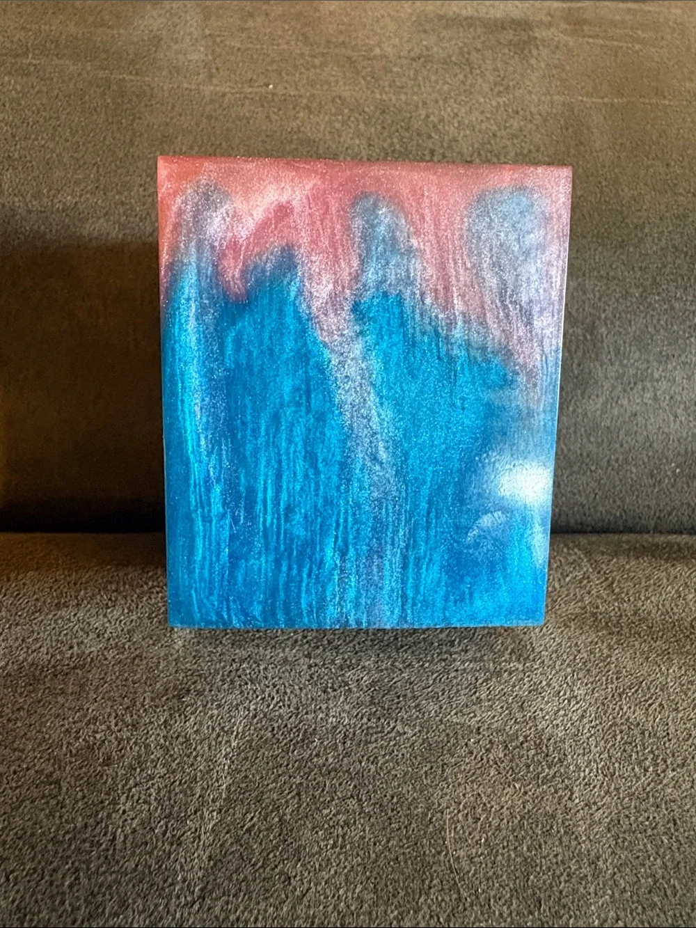 Resin Square Trinket/Candle Holder